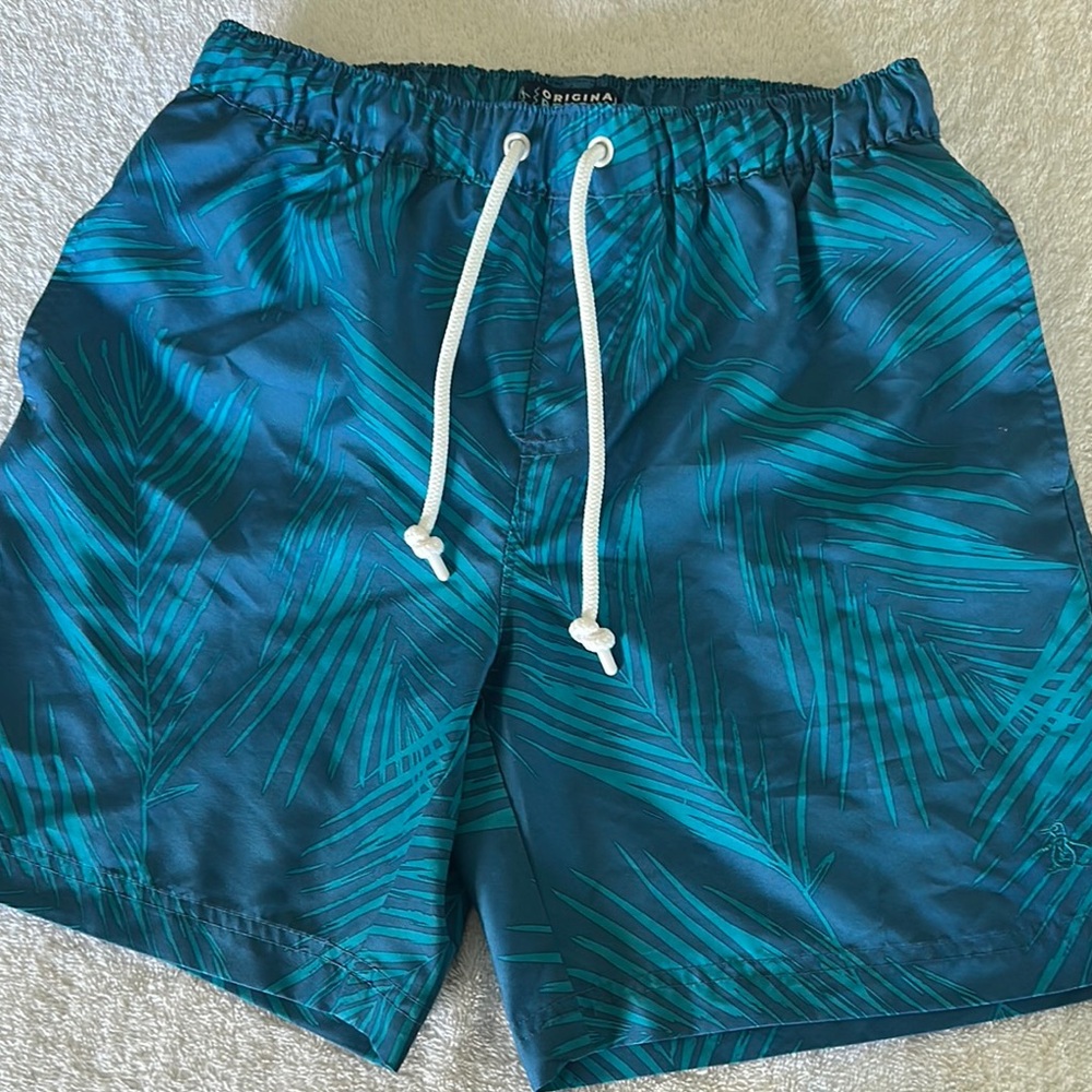 Penguin Tropical Blue Men's Swim Shorts